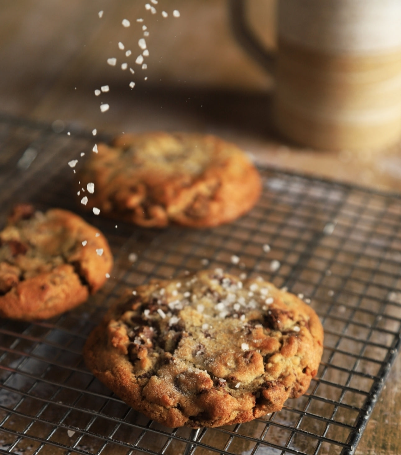 Ooey-Gooey Sea Salt Chocolate Chip Cookies: Half Dozen