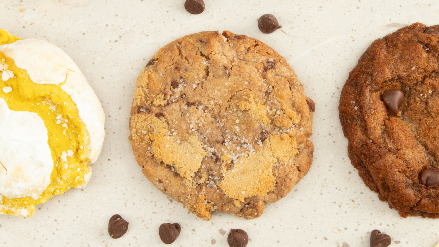 Ooey-Gooey Sea Salt Chocolate Chip Cookies: Half Dozen